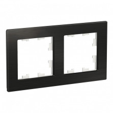 Рамка Systeme Electric Atlas Design Nature на 2 поста, оникс ATN312302