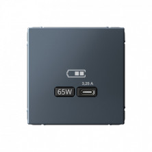 Зарядное устройство USB тип-С 65Вт высокоскор.заряд. QC, PD, механизм, Schneider Electric Art Gallery Грифель GAL000727