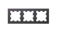 Рамка 3-ая Systeme Electric AtlasDesign Базальт ATN001403