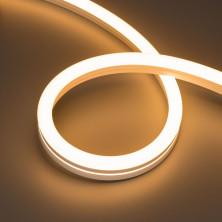 Светодиодная герметичная лента Arlight MOONLIGHT-SIDE-A140-12x24mm 24V Warm2200 (9.6 W/m, IP68, 5m, wire x2) 042799