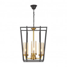 Подвесная люстра Lumina Deco Afres LDP 1246-4 BK+MD