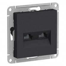 Розетка компьютерная двухпостовая кат.5Е, RJ-45 Schneider Electric Atlas Design ATN001085