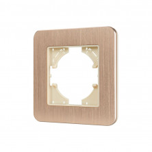Рамка алюминиевая на 1 пост Arlight FRM-AKIRY-AL-1-GD 049683