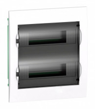 Бокс в нишу 24М белый прозрачная черная дверь City9 Systeme Electric EZ9E212S2FRU