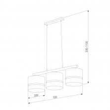 Подвесная люстра TK Lighting 6694 Paglia