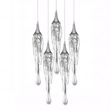 Подвесной светильник Delight Collection Goddess Tears P68009L-5/R chrome