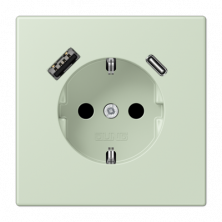 Розетка 2K+З USB Typ AC Jung LC1520-15CA218