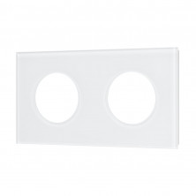 Рамка стеклянная на 2 поста Arlight FRM-GLARE-GC-2-WH 043835