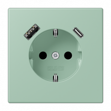 Розетка 2K+З USB Typ AC Jung LC1520-15CA217