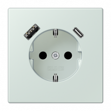 Розетка 2K+З USB Typ AC Jung LC1520-15CA215