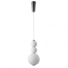 Подвесной светодиодный светильник Crystal Lux Desi SP3 Chrome/White