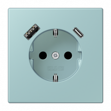 Розетка 2K+З USB Typ AC Jung LC1520-15CA214