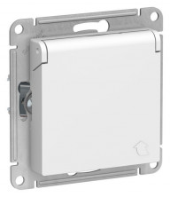 Розетка силовая Systeme Electric Atlas Design со шторками и крышкой, Лотос ATN001346