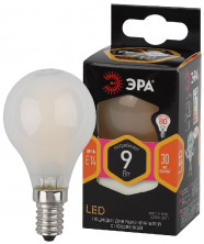 Лампа светодиодная Эра E14 9W 2700K F-LED P45-9w-827-E14 frost Б0047021