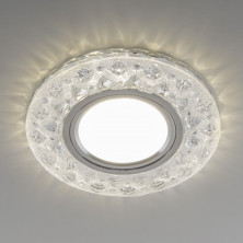 Встраиваемый точечный светильник с LED подсветкой 2222 MR16 CL прозрачный