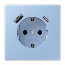 Розетка 2K+З USB Typ AC Jung LC1520-15CA207