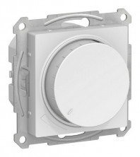Светорегулятор поворотно-нажимной Systeme Electric Atlas Design 400 Вт, белый ATN000123