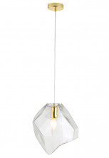 Подвесной светильник Crystal Lux NUESTRO SP1 GOLD/TRANSPARENT