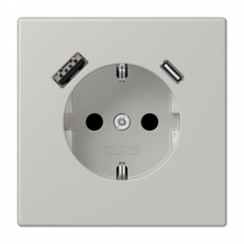 Розетка 2K+З USB Typ AC Jung LC1520-15CA205