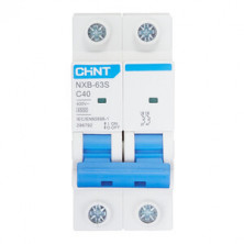 Автоматический выключатель CHINT NXB-63S 2P 40А 4.5kA 400В х-ка C (R) 296792