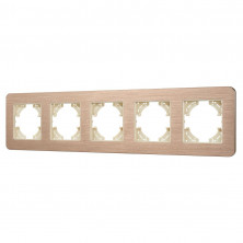 Рамка на 5 постов алюминиевая Arlight FRM-AKIRY-AL-5-GD 049736