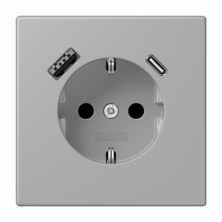 Розетка 2K+З USB Typ AC Jung LC1520-15CA204
