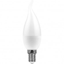 Лампа светодиодная Feron E14 11W 6400K Свеча Матовая LB-770 25952