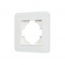 Рамка стеклянная на 1 пост Arlight FRM-OMALI-SFGS-1-WH 049675