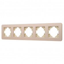 Рамка на 5 постов алюминиевая Arlight FRM-AKIRY-SFAL-5-GD 049748