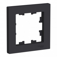 Рамка Systeme Electric Atlas Design на 1 пост, карбон ATN001001