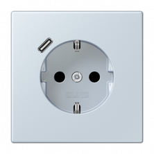 Розетка 2K+З USB Typ C Jung LC1520-18C209