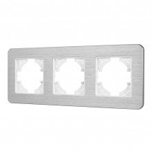 Рамка на 3 поста алюминиевая Arlight FRM-AKIRY-AL-3-SR 049728