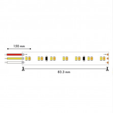 Светодиодная лента Favourite 24В SMD2835 19,8Вт/м 6500K 5м IP65 2001-62065