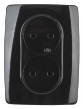 Розетка 2x2P Эра 12-2107-06 Б0031243