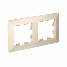 Рамка Systeme Electric AtlasDesign Air 2-ая, цвет бежевый, ATN220202